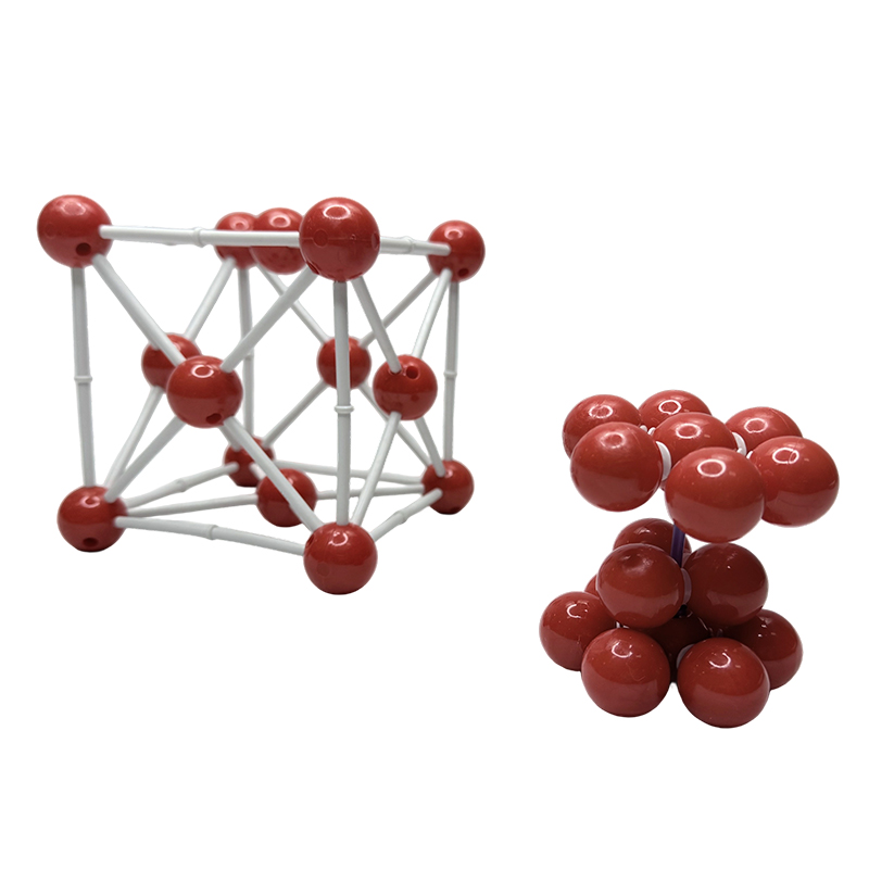 Metal kristalloid moleküler yapı modeli metalin metalik kristal modeli