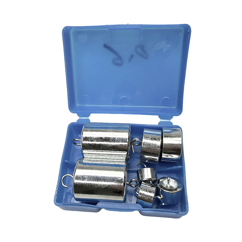 Eğitici kancalı ağırlık seti (200g*2、50g*2、20g*2、10g*1)/okul fizik laboratuvarı enstrüman bilim deney ve öğretim seti