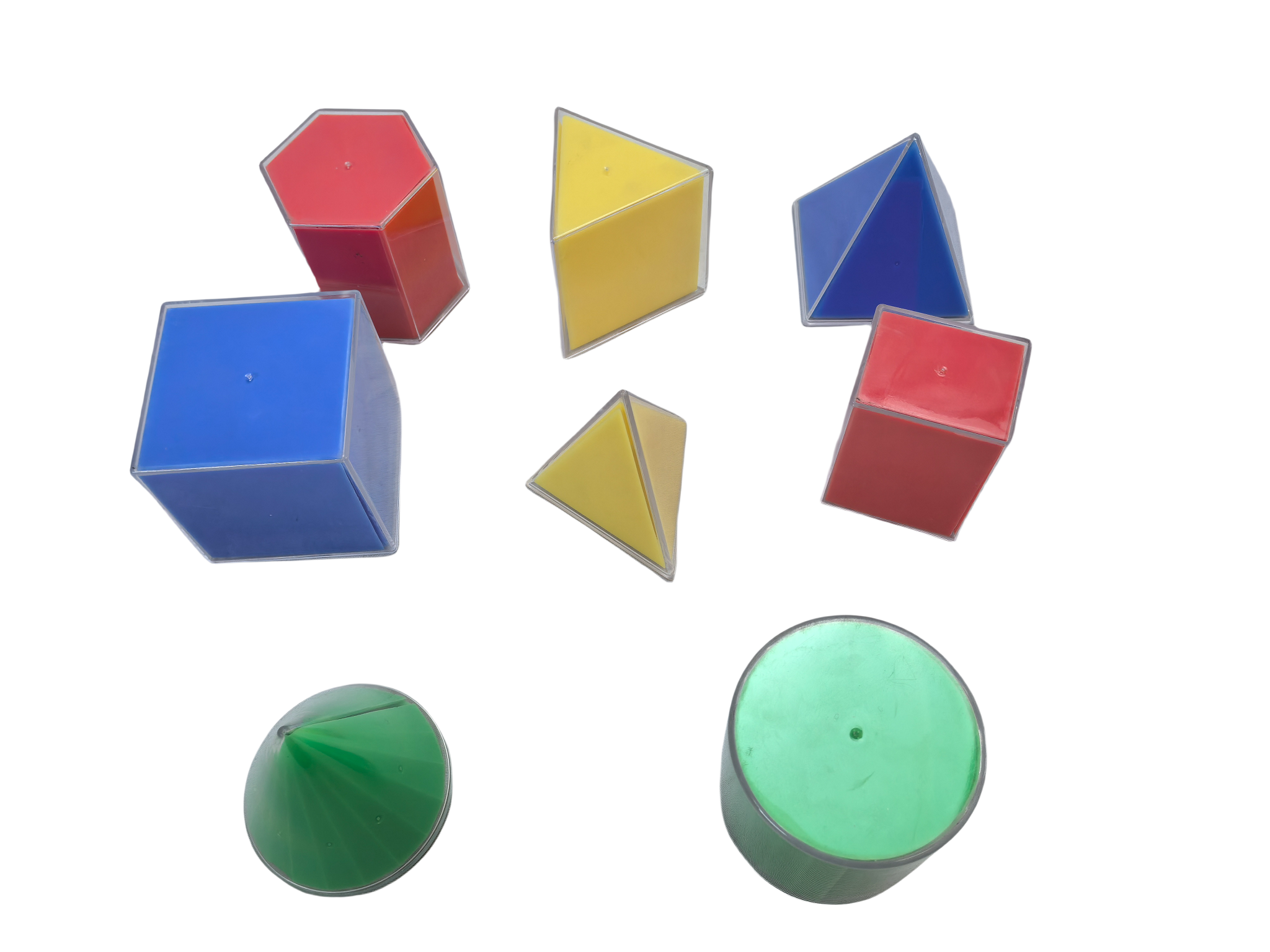 8 Parça Set Üç Boyutlu Geometri Ayrıştırılabilir Model İlköğretim Okulu Matematik Öğretim Yardımcıları